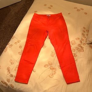 Awesome coral skinny jeans